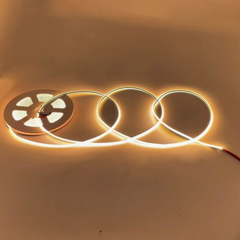 Super wąskie 3 mm szerokości COB LED światła 400Leds / m Dimmable 5m dłuższy okres życia