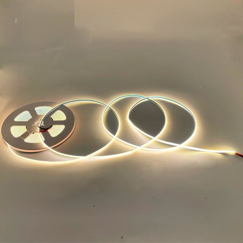 Super wąskie 3 mm szerokości COB LED światła 400Leds / m Dimmable 5m dłuższy okres życia