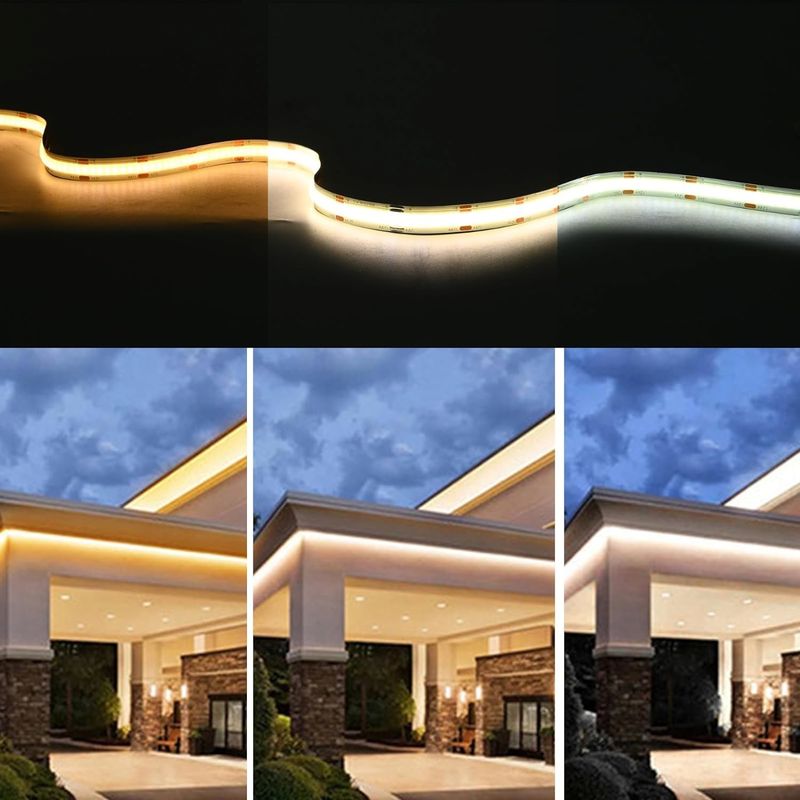 560LED COB LED Strip 90 CRI CCT Flexible COB 3M z adapterem i mini kontrolerem RF