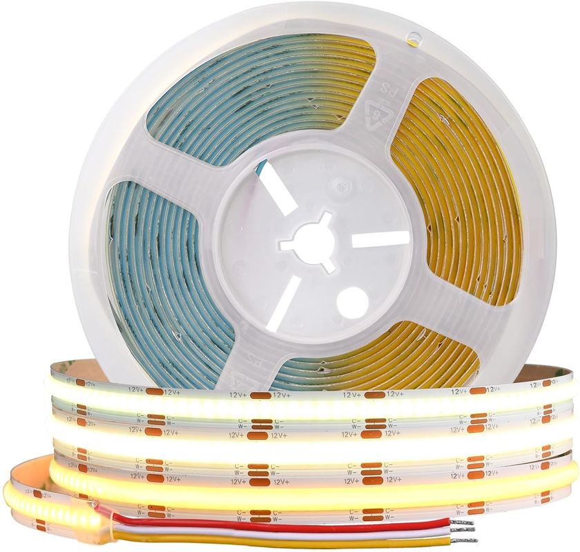 560LED COB LED Strip 90 CRI CCT Flexible COB 3M z adapterem i mini kontrolerem RF