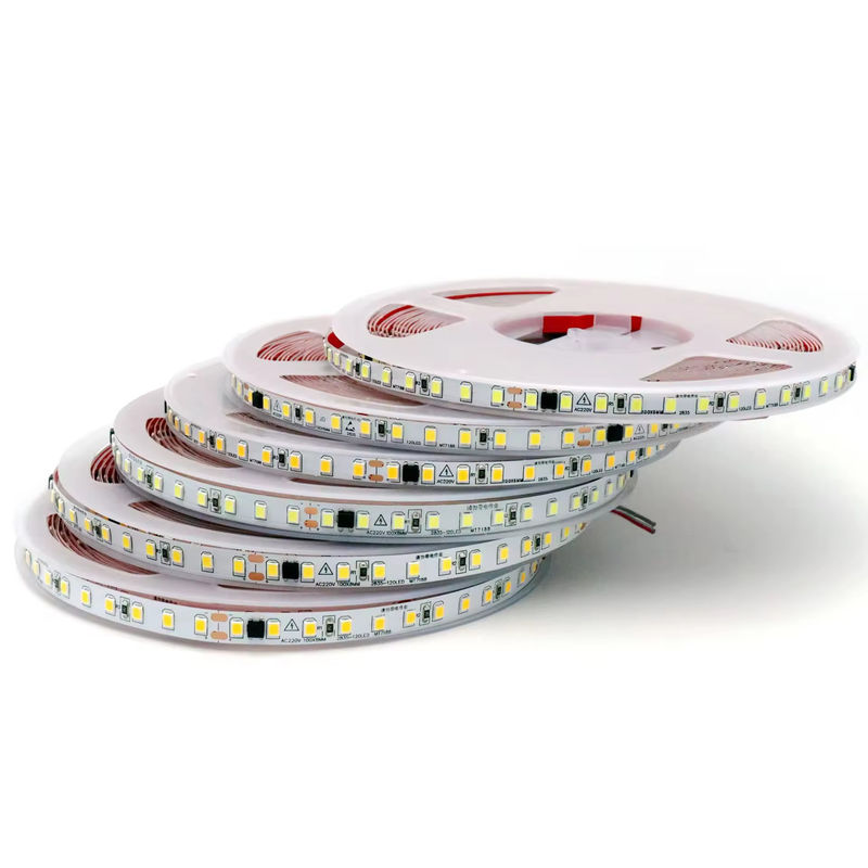 IP20 2835 220v LED Light Strip Wysokie napięcie 8MM 120led/M 240led/M Wysoka jasność 2835 samoprzylepny w Europie