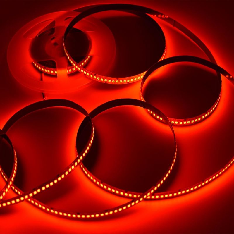 24V Wysoka jasność 240LEDS SMD 2835 LED Strip Light 1200LEDs 16.4Ft Nie wodoodporne Kolory Czerwony Zielony Niebieski Pomarańczowy Dla KTV