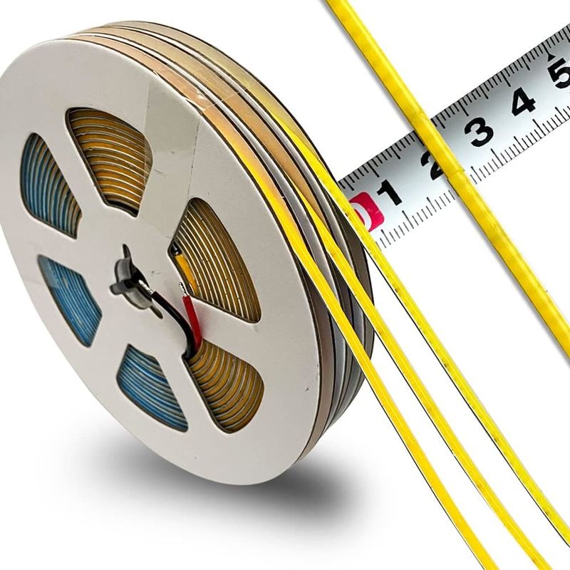 3 mm szerokości Super wąska paska COB LED 400Leds / m Ice Blue 5m dłuższy okres życia