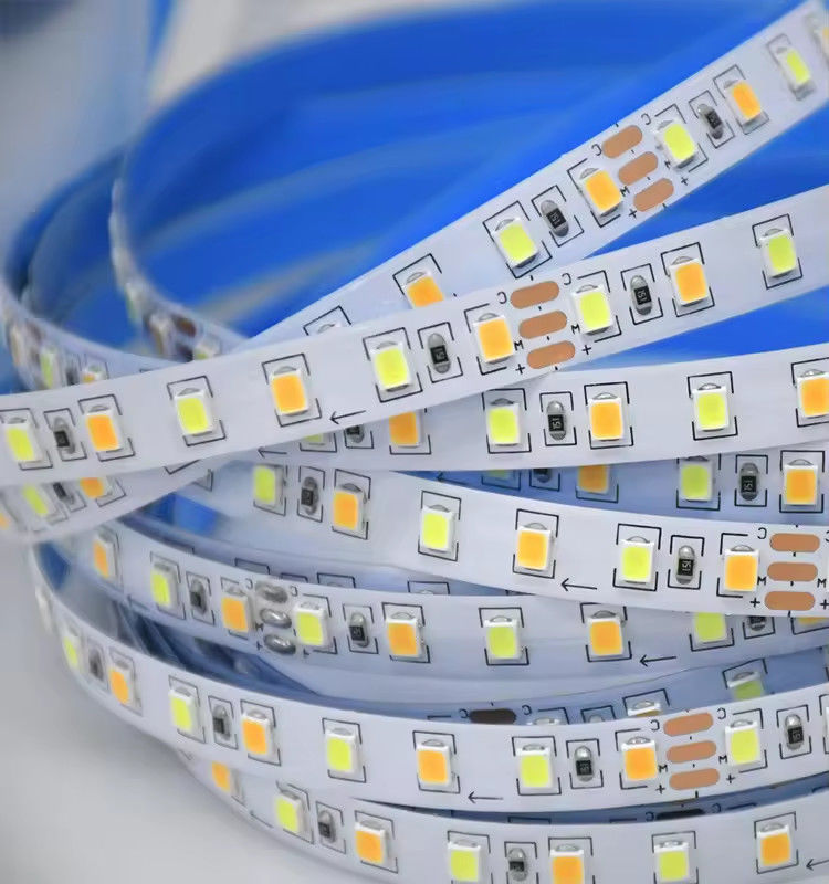 Fabryczna sprzedaż Dwukolorowe światło LED CCT 24v Temperatura kolorowa regulowana 120led 12v światło 2835 LED Dekoracja
