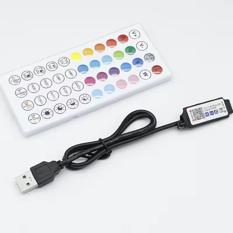 Smart LED 5V 44ekys RGB LED Strip controller wifi tuya APP USB Bluetooth dimmer luce striscia Controller dla LED Strip