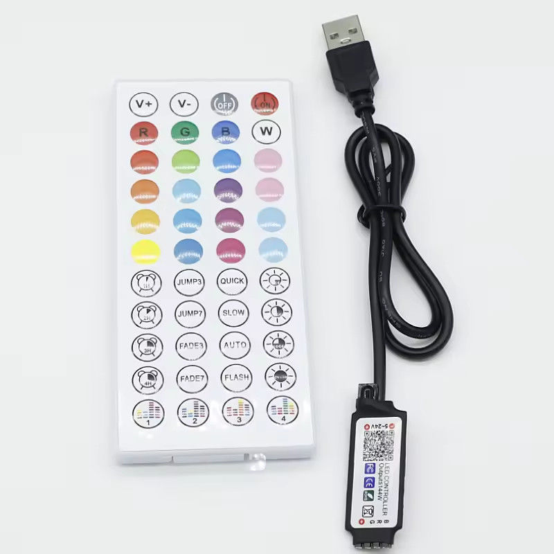 Smart LED 5V 44ekys RGB LED Strip controller wifi tuya APP USB Bluetooth dimmer luce striscia Controller dla LED Strip