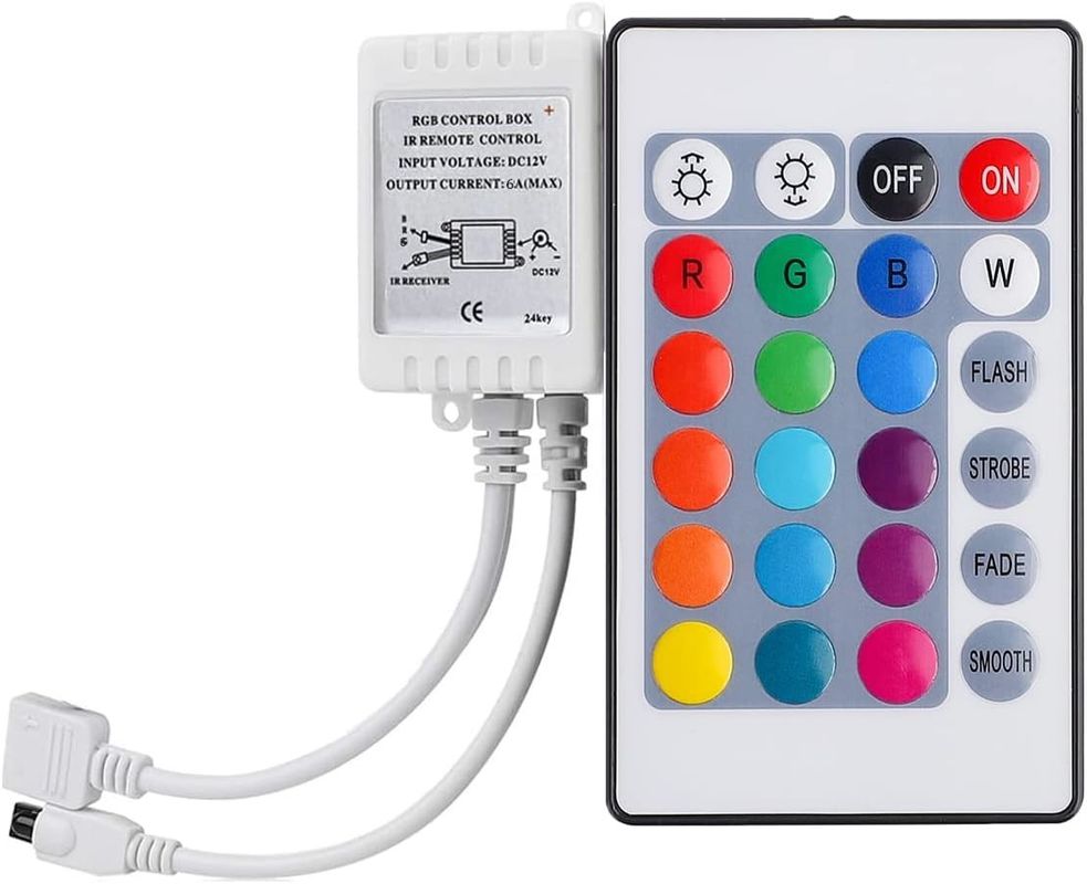 SMD wygaszający elastyczny pas LED RGB 60leds/m DC12V wejście dla kolorowej atmosfery