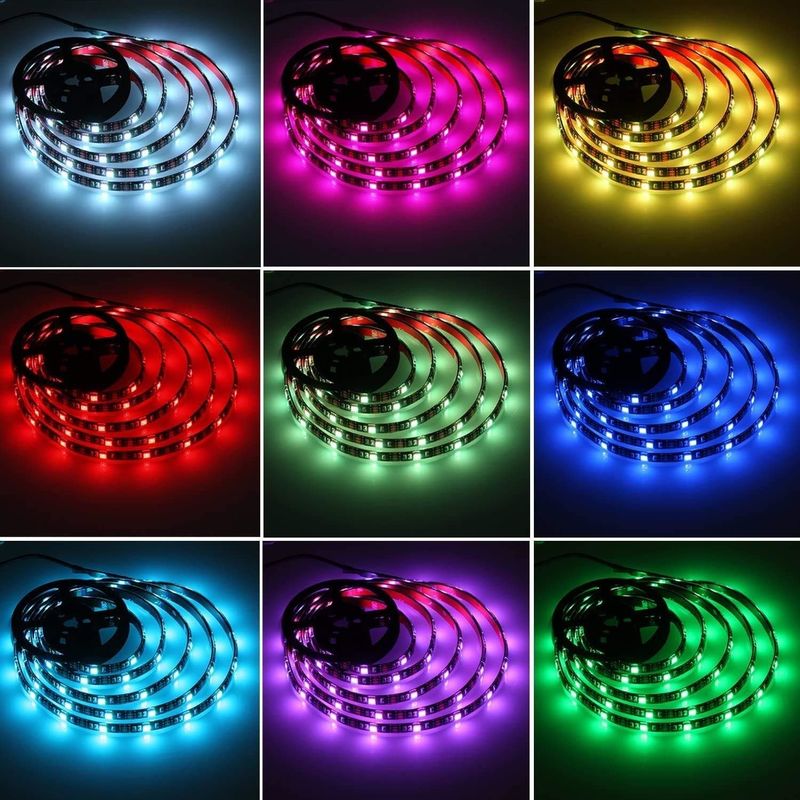 SMD wygaszający elastyczny pas LED RGB 60leds/m DC12V wejście dla kolorowej atmosfery