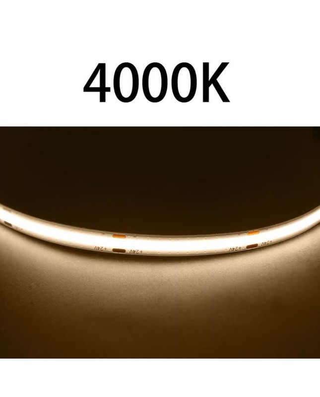 Wysoki CRI DC24V światła COB480 5m/roll RA90 paska kołkowata do dekoracji wewnętrznej zewnętrznej wodoodporny profil paska COB