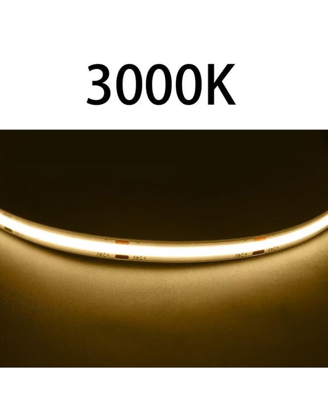 Wysoki CRI DC24V światła COB480 5m/roll RA90 paska kołkowata do dekoracji wewnętrznej zewnętrznej wodoodporny profil paska COB