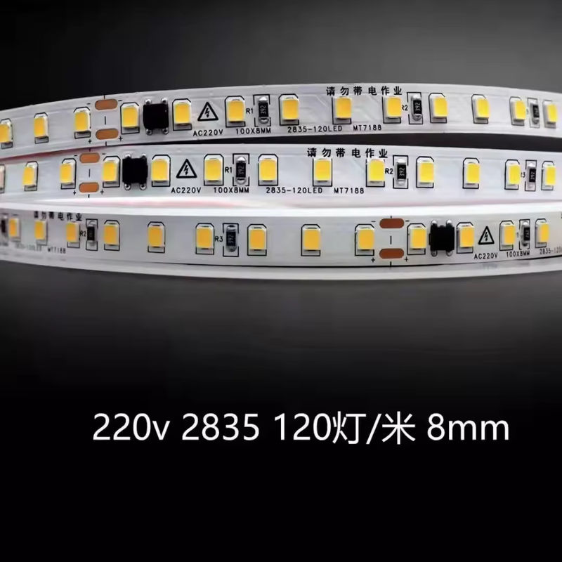 Wewnętrzne wysokonapięciowe miękkie światła LED Wodaodporne 230v 220v ciepłe białe 3000k 4200k 6500k
