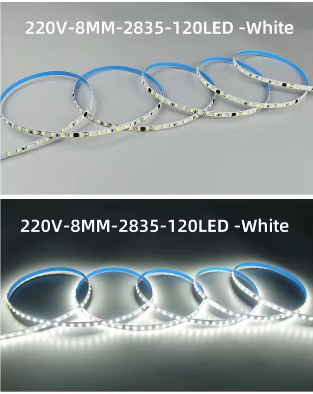 Wewnętrzne wysokonapięciowe miękkie światła LED Wodaodporne 230v 220v ciepłe białe 3000k 4200k 6500k