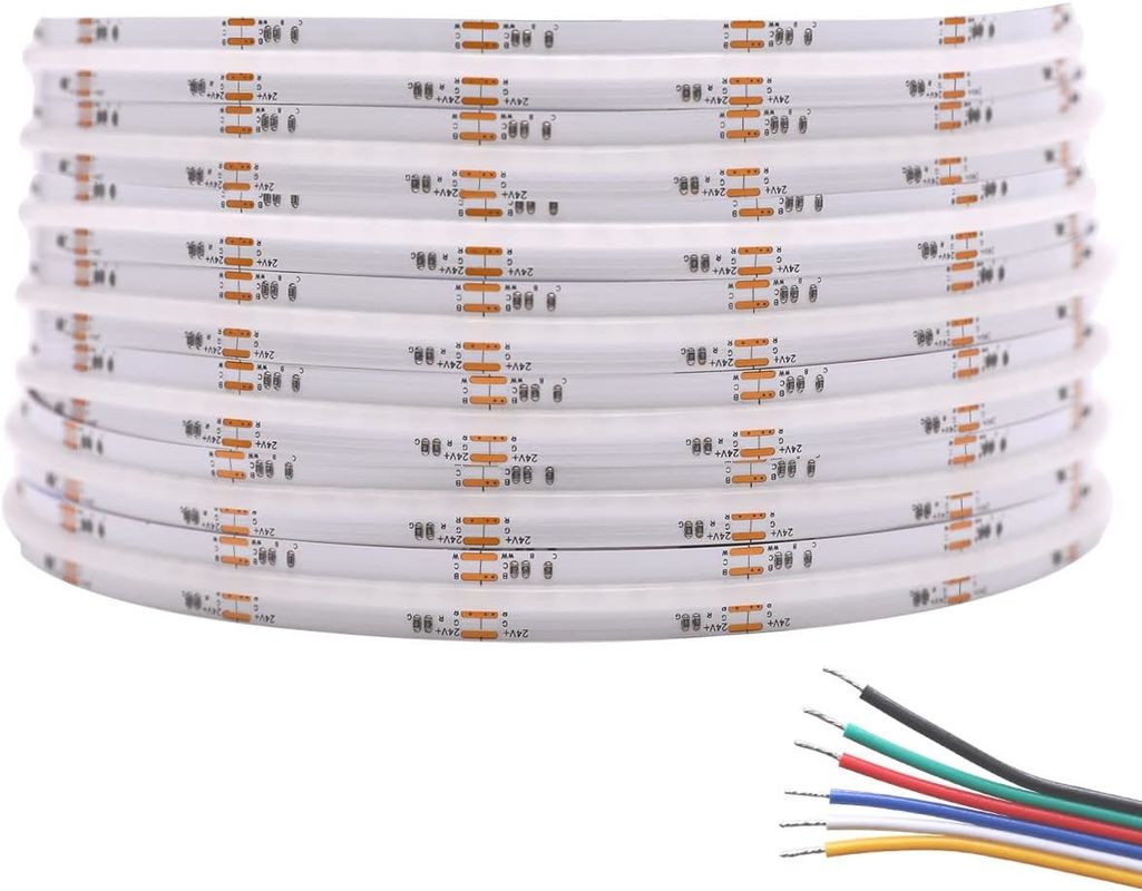 Elastyczne światła taśmowe LED COB LED RGBCCT 5M Roll 35.71mm Cutting