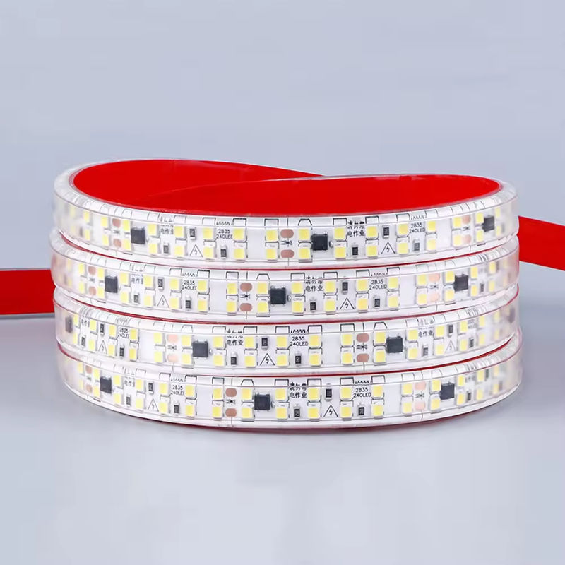 Bezpłatny kierowca Ip44 220V 110V 2835 240led 10cm odcięty z tyłu kij 127V wodoodporny 10cm odcięty elastyczny pas LED do użytku na zewnątrz