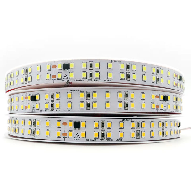 Bezpłatny kierowca Ip44 220V 110V 2835 240led 10cm odcięty z tyłu kij 127V wodoodporny 10cm odcięty elastyczny pas LED do użytku na zewnątrz
