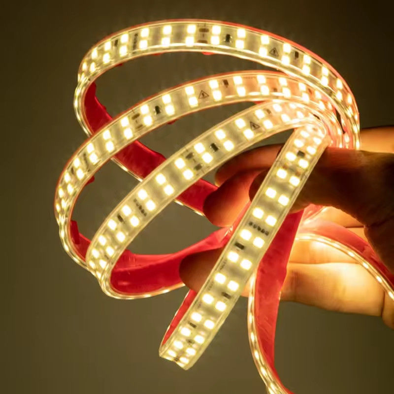 Bez kierowcy Wysokie napięcie 220V Bez kierowcy samoprzylepny pas światła 240leds smd 2835 IP67 IP65 Dekoracyjny światło linii