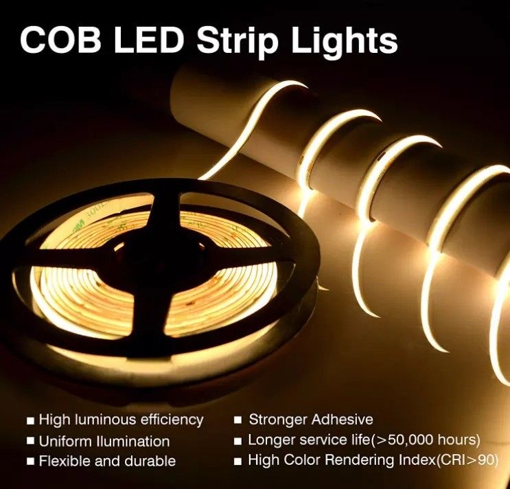 Dekoracja wnętrza/zewnętrznego Profil wodoszczelny Światło COB LED Strip z sterowaniem czujnikami