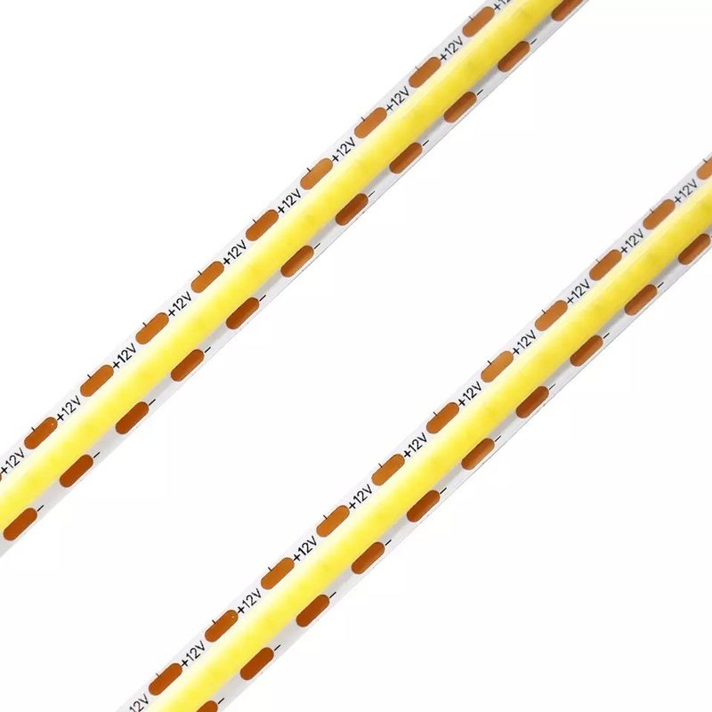 Elastyczna taśma LED 320 diod LED Biała / Ciepła biel DC24V Szerokość 8 mm Zintegrowane światło LED COB