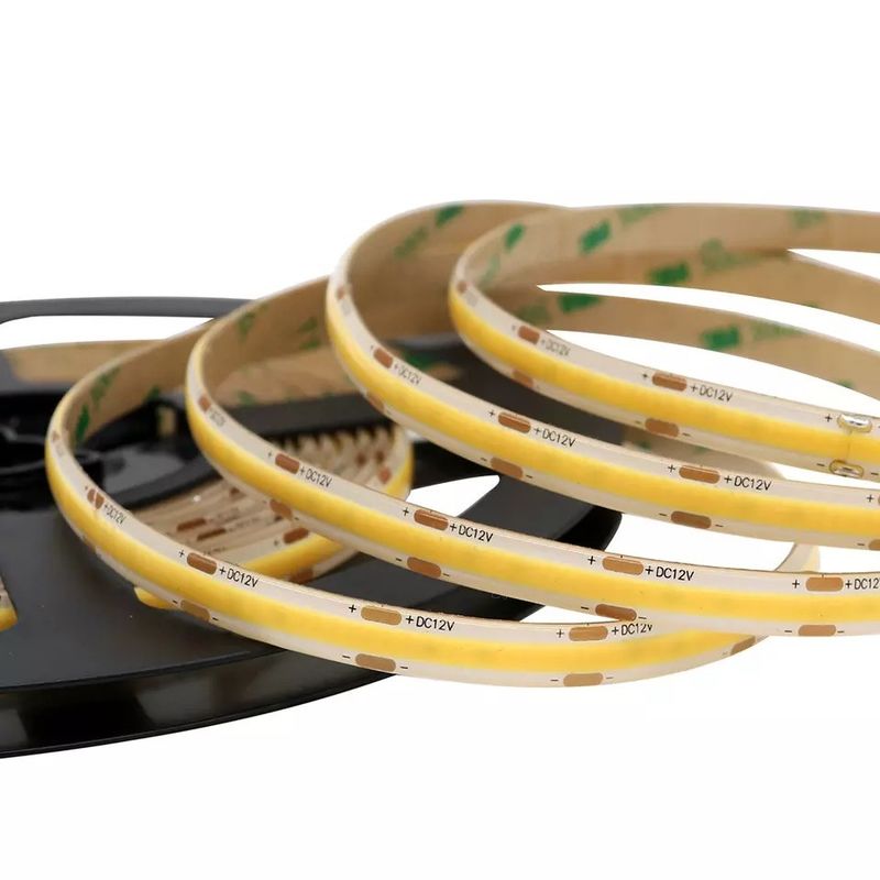 Elastyczna taśma LED 320 diod LED Biała / Ciepła biel DC24V Szerokość 8 mm Zintegrowane światło LED COB