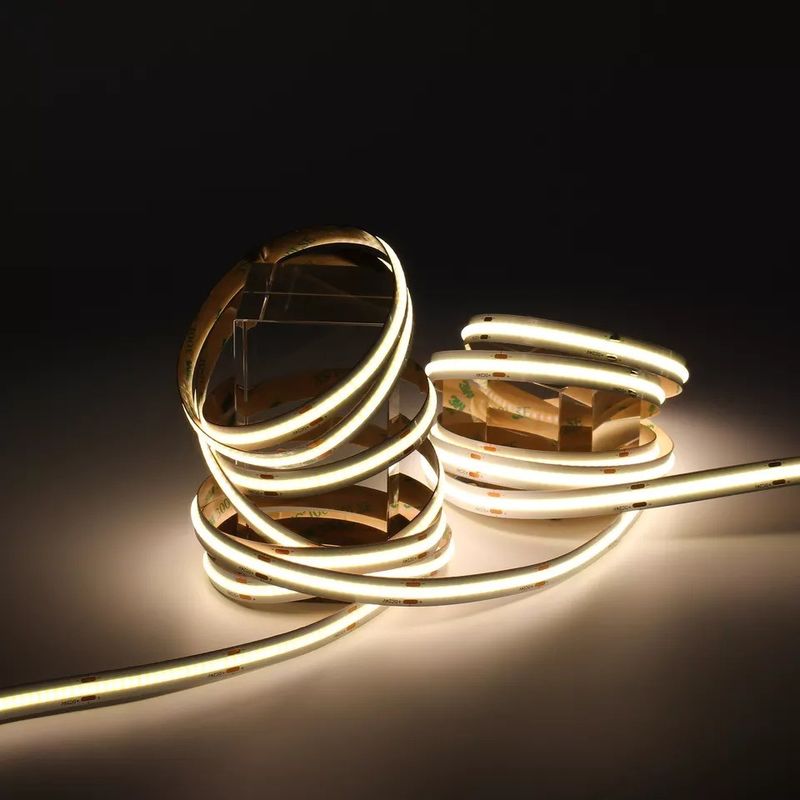 Elastyczna taśma LED 320 diod LED Biała / Ciepła biel DC24V Szerokość 8 mm Zintegrowane światło LED COB