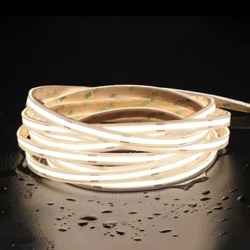 12V 24V wodoodporny IP65 IP67 IP68 CRI90 Zgaszający 5M elastyczny pas LED COB do pomieszczeń wewnętrznych