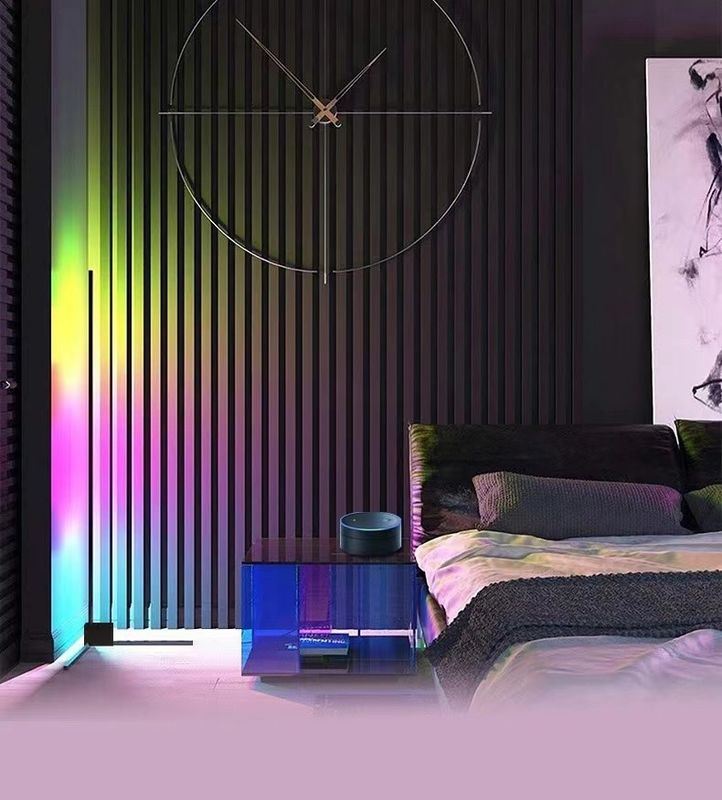 Nowoczesne oświetlenie dekoracyjne w pomieszczeniach LED Lampa podłogowa RGB IC Smart Corner Atmosphere Light