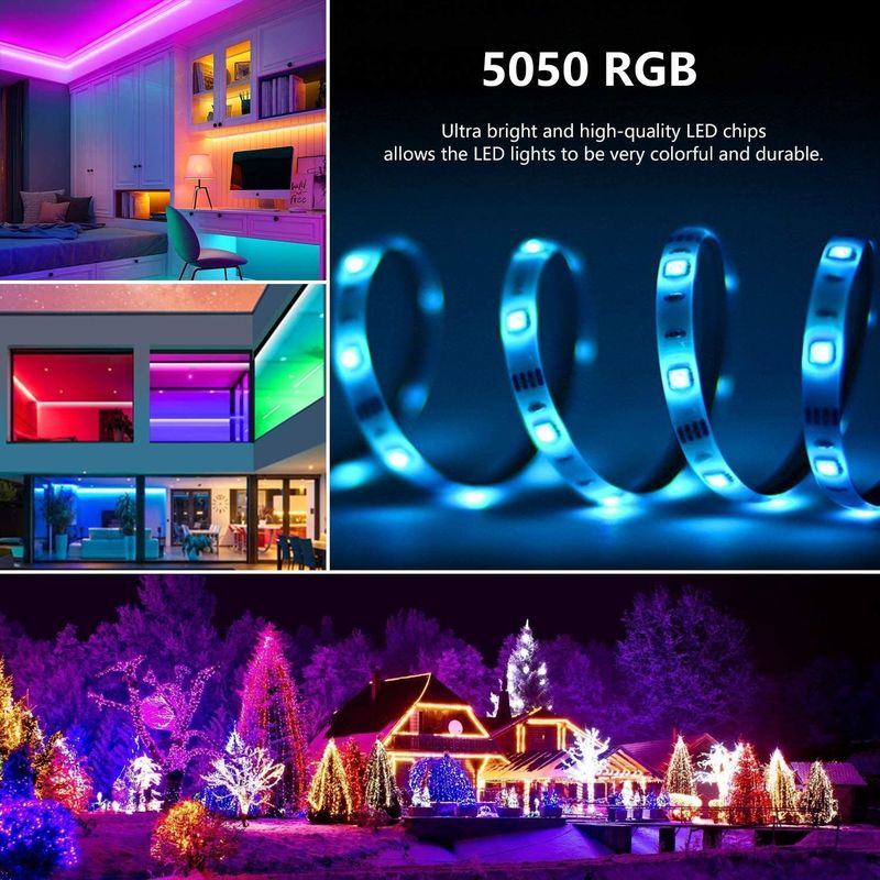 Smart LED Strip dla dekoracji 12V 5V USB Control Sync muzyki i RGB temperatury koloru