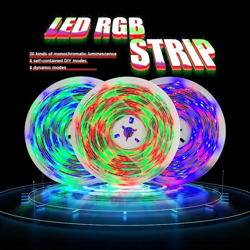 Strona główna Bar Listwy świetlne LED Projekt ogrodu Wsparcie Ściemniacz 12 V 32 stopy Smart 5050 RGB 1670