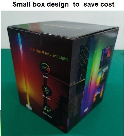 Home Hotel Lighting Dekoracyjna lampa podłogowa ze zmianą koloru RGB i metalowym cieniem szkła