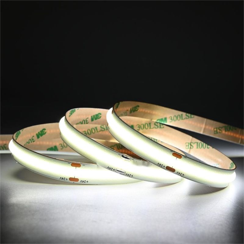 10m/roll Podwójne linii 600leds 12v 24v Ra80 12mm Flexible COB Led Flexible Strip Light