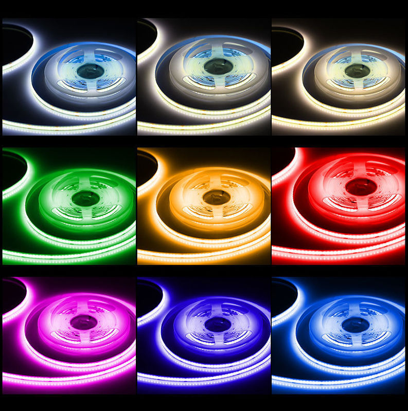 90lm/W COB LED Strip DC24V CRI90 312LED/m ze stabilnym klejem na zapory i 60000 godzin żywotności