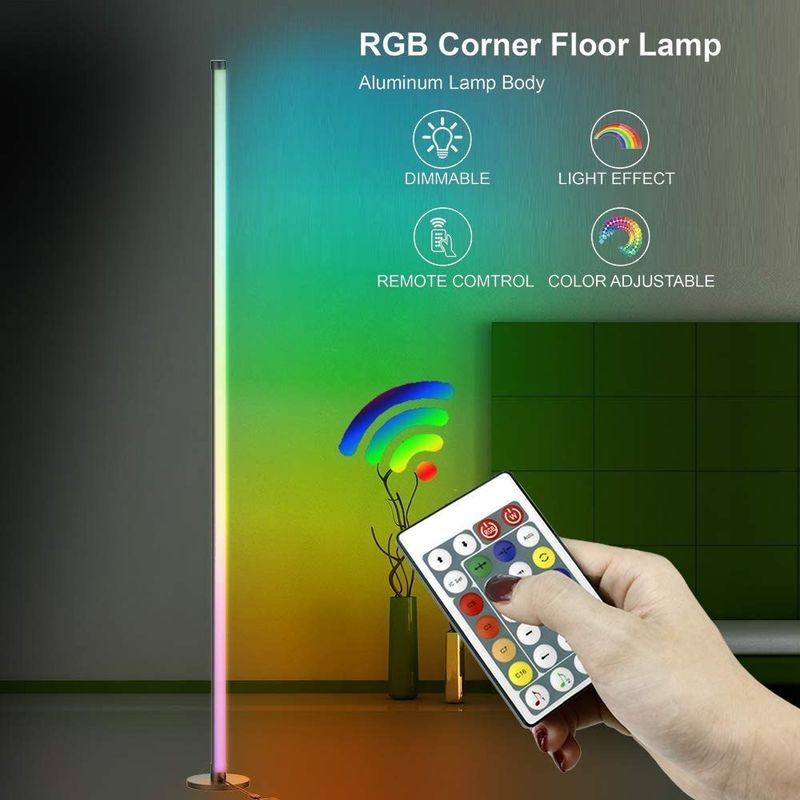 Światła do gier Pokój dzienny Światło atmosfery RGB Dekor Nocne światła stojące Led Lampy podłogowe