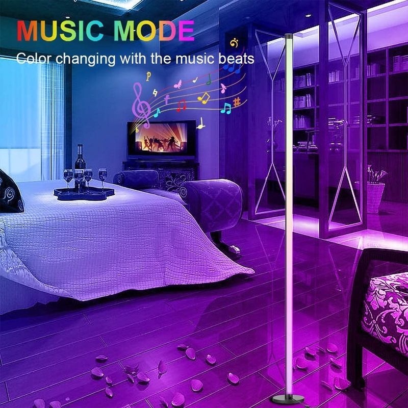 Światła do gier Pokój dzienny Światło atmosfery RGB Dekor Nocne światła stojące Led Lampy podłogowe