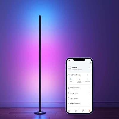 Sypialnia RGB IC Gaming Lights Salon Ambient Mood Light Standing LED Corner Floor Lamp