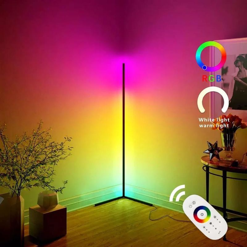 Oświetlenie do gier Pokój dzienny Światło atmosfery RGB Dekor Dom.hotel.oświetlenie Stojąca lampa podłogowa Led Corner