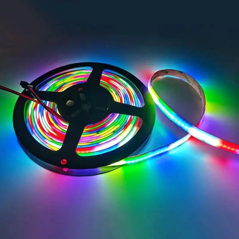Lampa Przepływ światła lm 1000 24V 576leds/meter RGB COB LED Soft Light Strip Direct Good