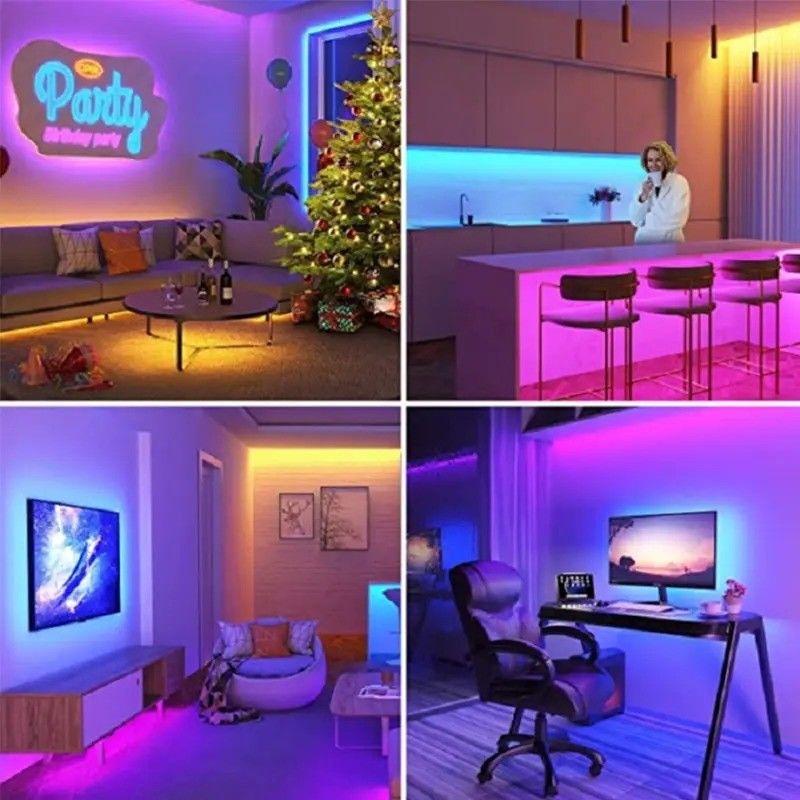 Lampa Przepływ światła lm 1000 24V 576leds/meter RGB COB LED Soft Light Strip Direct Good