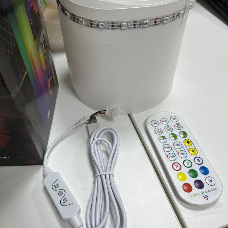 2- RGB IC Smart Corner Light Remote Controlled Tuya Support Google Alexa LED Corner Floor Lamp Do salonu