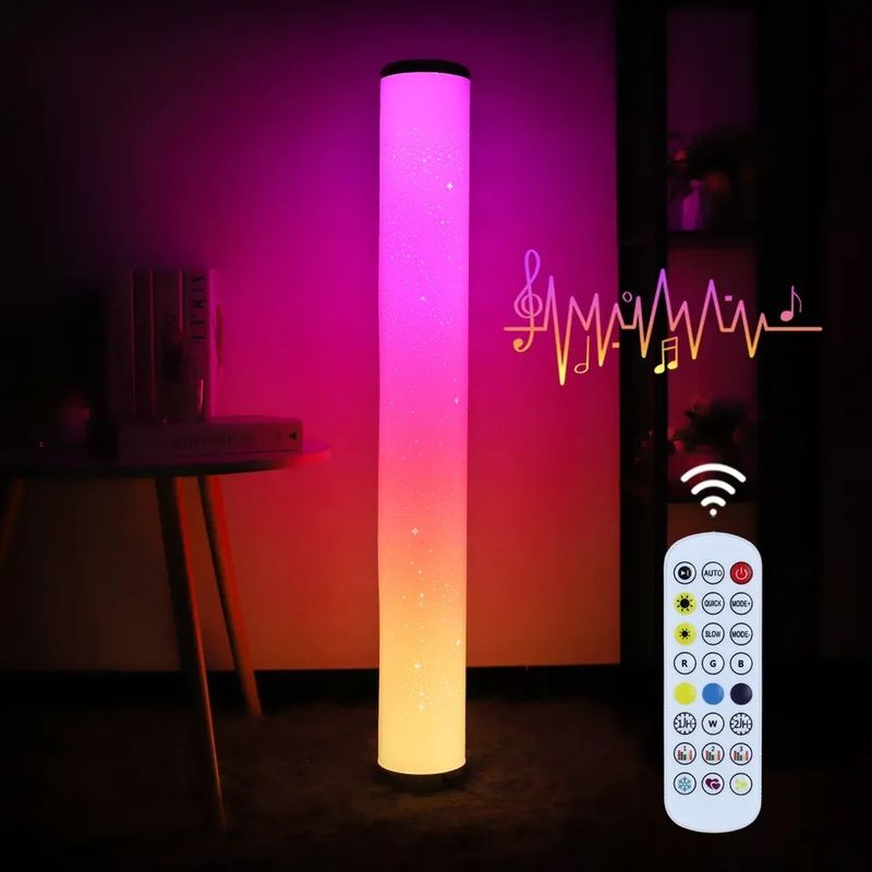 Niestandardowa aplikacja Atmosphere Wi-Fi i zdalnie sterowana lampa podłogowa LED do sypialni w inteligentnym domu