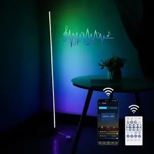 Niestandardowa aplikacja Atmosphere Wi-Fi i zdalnie sterowana lampa podłogowa LED do sypialni w inteligentnym domu