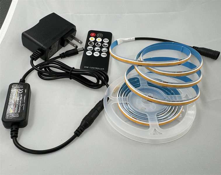 560 LED/M Pure Dynamic White Warm White COB LED Strip Kit dla domowego podświetlenia 24V DC