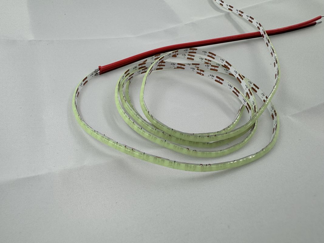 Wysoka jasność 12V 5V COB LED strip z wysokim CRI i 2700k-6500k temperatury koloru