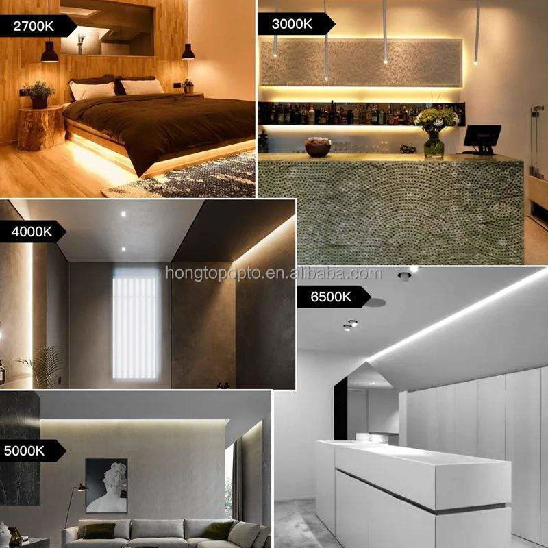 COB LED Light Strip Biały ciepły Biały Błękitny Zielony Elastyczny 3mm 5mm 8mm dla wysokiej gęstości