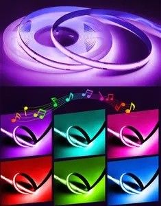 90 Ra CRI COB RGB LED Strip Light Nie wodoodporny 12V 24V do usługi rozwiązań oświetleniowych