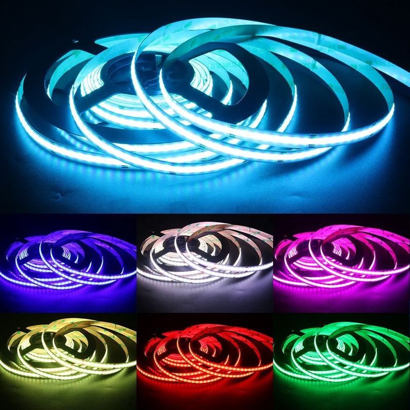 12V 24V niskiego napięcia Cob Led Strip Light RGB Idealny do projektowania oświetlenia i obwodu