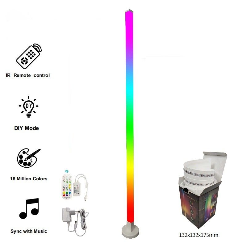 Nowoczesny design RGB Wielokolorowy światło w salonie Adaptator lampy podłogowej Tylko wtyczka USB