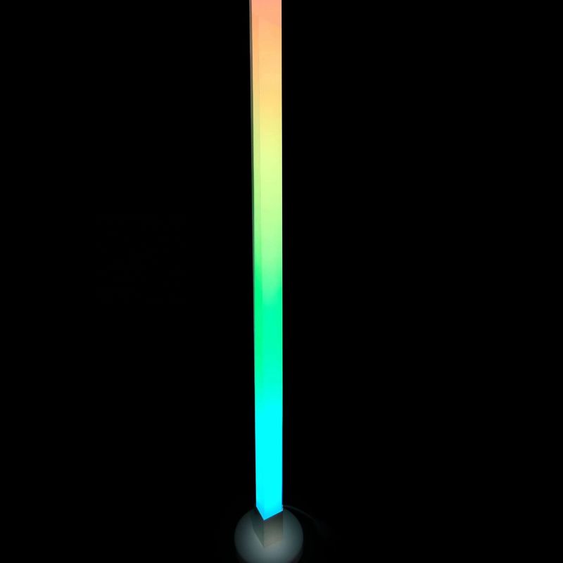 DIY App Control LED Lampy podłogowe w kącie wielokolorowe oświetlenie do sypialni barów