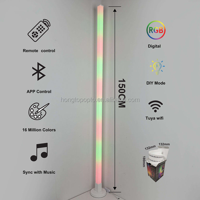 Magiczne światło w kącie kolorowe Bluetooth LED Atmosfera lampa zdalne sterowanie dla pokoju hotelowego