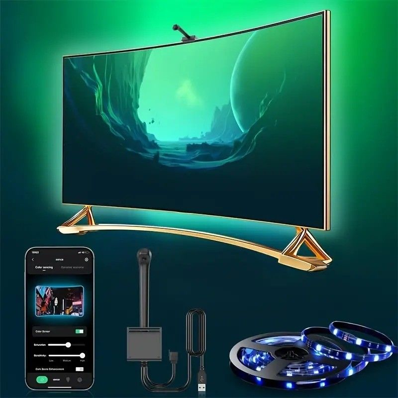 Technologia łączności prądu stałego Wi-Fi Immersion TV LED Backlights dla 65-75 cali Asystent