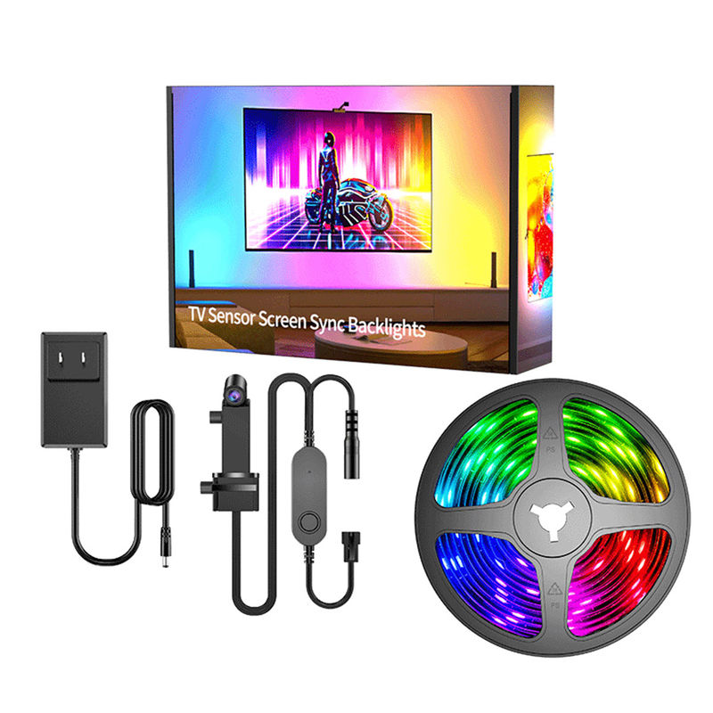 55-65 cali Alexa Google Home Ambient Smart App Wifi Immersion TV LED Backlights 3,8m 12,5ft ROLL z kamerą